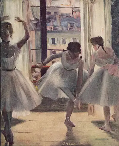Three Dancers in an Exercise Hall Edgar Degas